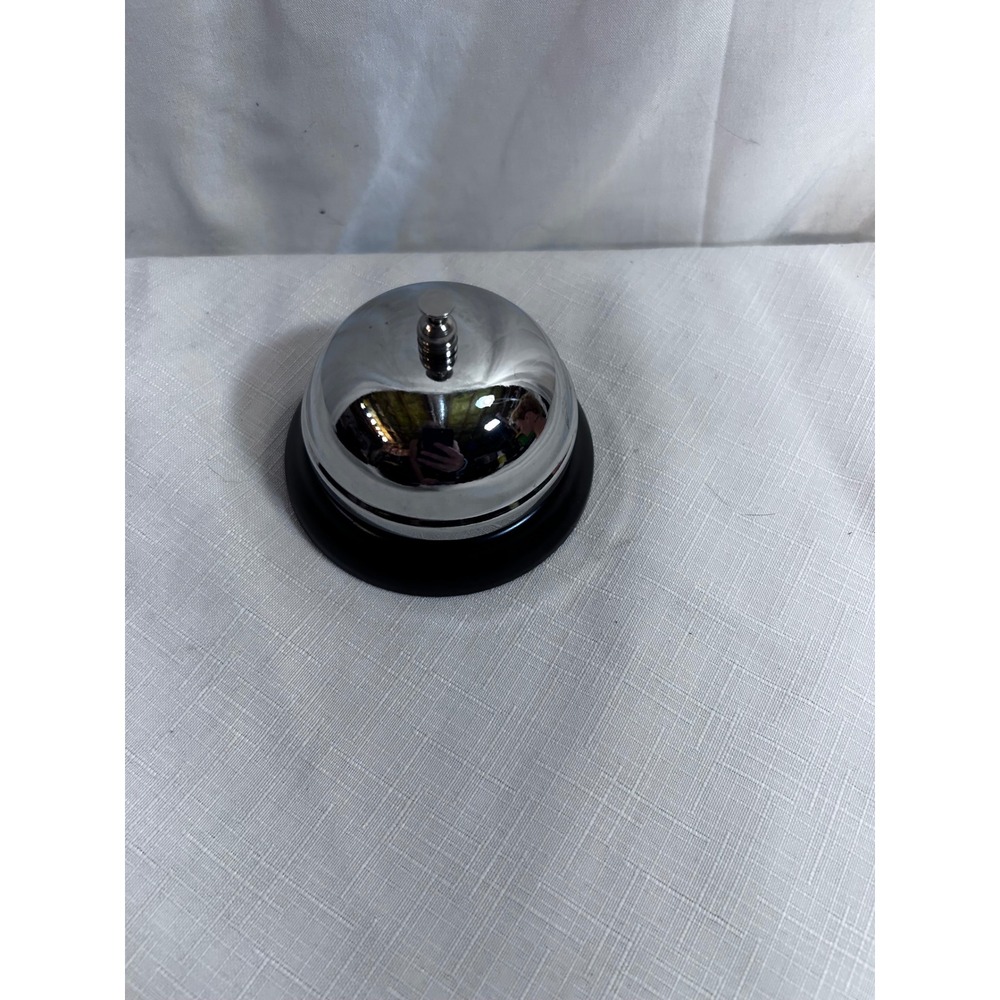 Unbranded Service Call Bell 3.25in Silver Chrome Desk Reception Concierge Unisex